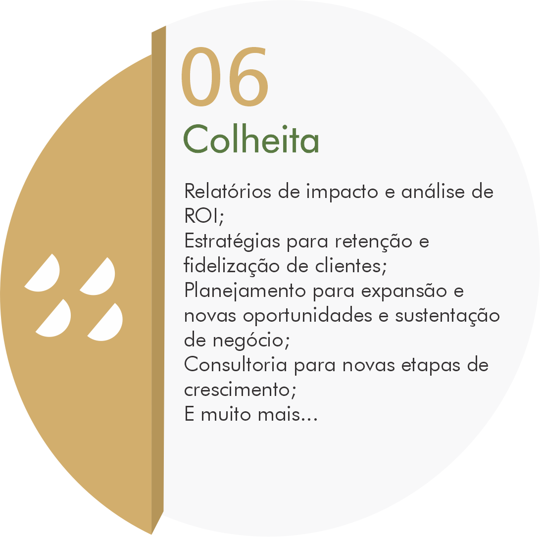 06 - Colheita - Resultados expressivos e sustentáveis para o seu negócio ou projeto.